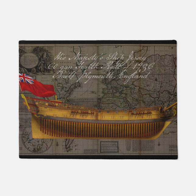 Tapete Pintura de Perfil do Navio Jersey (Frente)