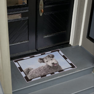 Tapete Pintura De Pumi - Arte De Cão Original Bonita