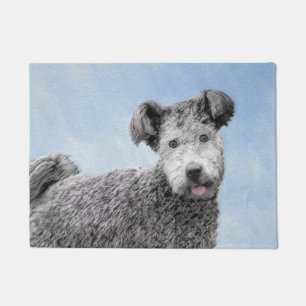 Tapete Pintura De Pumi - Arte De Cão Original Bonita