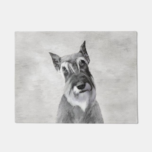 Tapete Pintura de Schnauzer (Giant) - Arte Canina (Frente)