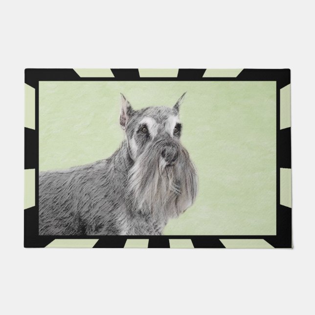 Tapete Pintura de Schnauzer (Giant, Standard) - Arte Cani (Frente)