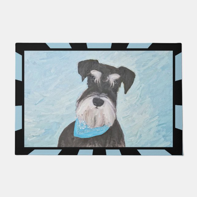 Tapete Pintura de Schnauzer (Miniatura) - Cachorro Origin (Frente)