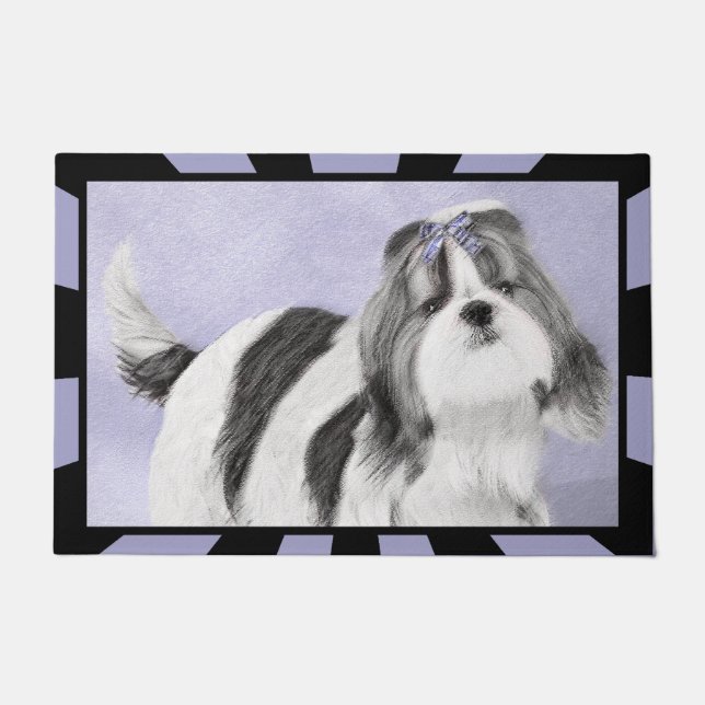 Tapete Pintura de Shih Tzu - arte original bonito do cão (Frente)