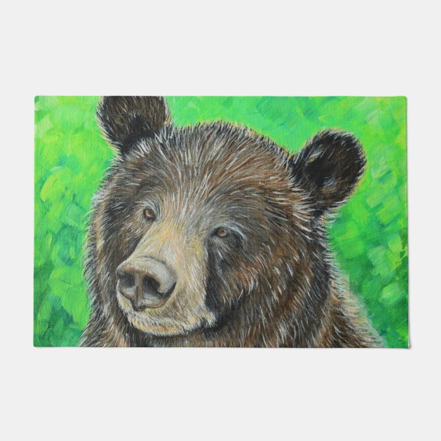 Tapete Pintura de Urso Marrom (Frente)