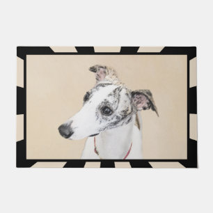 Tapete Pintura de Whippet - arte original bonito do cão