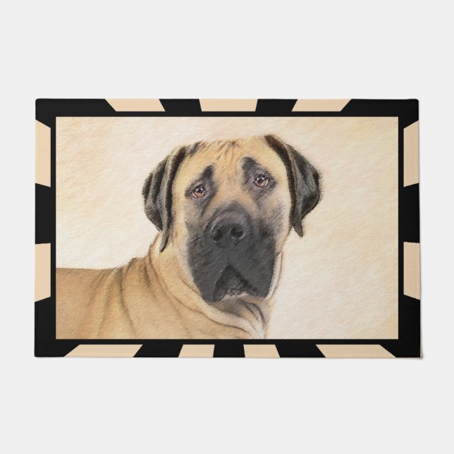 Tapete Pintura em Boerboel - Arte Cachorro Original Bonit (Frente)