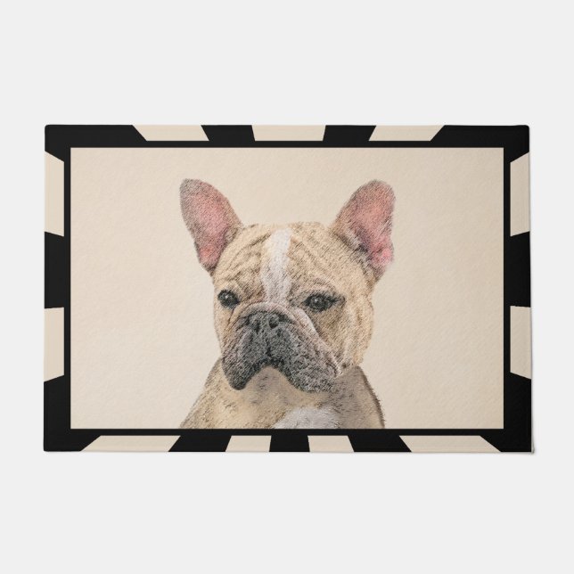 Tapete Pintura em Bulldog Francês (Sable) - Pintura Origi (Frente)