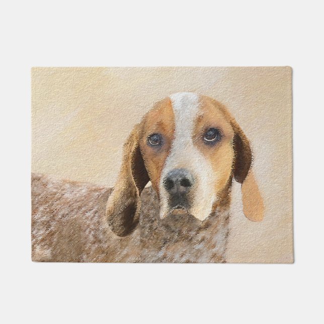 Tapete Pintura em Coonhound Inglês Americano - Arte Canin (Frente)