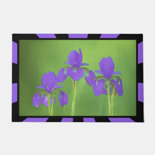 Tapete Pintura em Íris Roxa - Arte em Flor Original