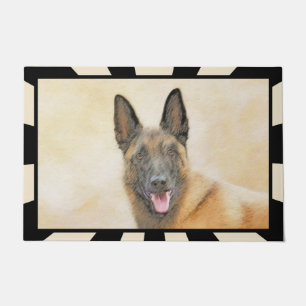 Tapete Pintura em Malinois Belga - Arte Cachorra Original