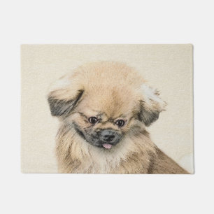 Tapete Pintura em Pekingese - Arte de Cachorro Original