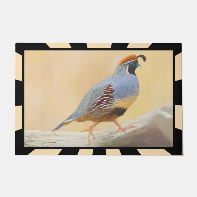 Tapete Pintura em Quail de Gambrel — Arte original sobre  (Frente)