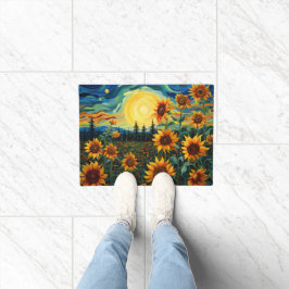 Tapete Pintura Girassóis de Van Gogh