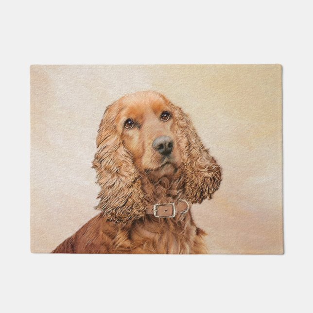Tapete Pintura Inglesa em Cocker Spaniel - Arte Original  (Frente)