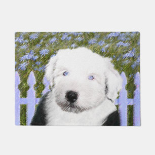 Tapete Pintura inglesa velha do filhote de cachorro do
