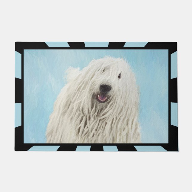 Tapete Pintura Komondor - Arte Cachorra Original (Frente)