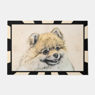 Tapete Pintura Pomeraniana (Laranja) - Arte Original de C
