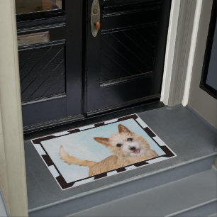 Tapete Pintura Portuguesa do Podengo Pequeno - Arte Origi