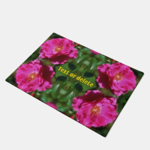 Tapete Pintura Rosa Rosa Rosa com Pintura Flor Personaliz