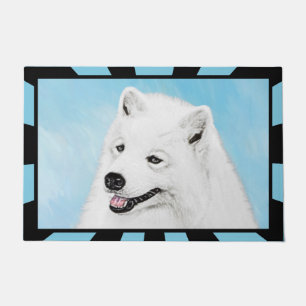 Tapete Pintura Samoyed - Arte Cachorosa Original
