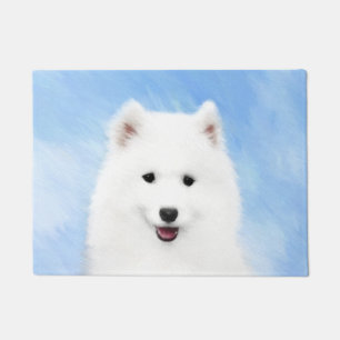 Tapete Pintura Samoyed Puppy - Arte Cachorra Original