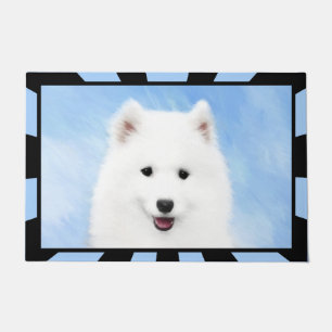 Tapete Pintura Samoyed Puppy - Arte Cachorra Original