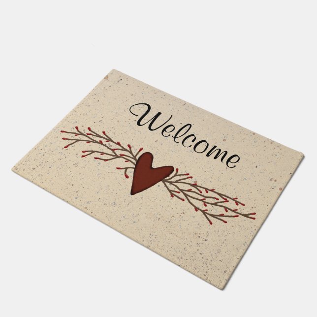 Tapete Pip Berry Heart Door Mat (Inclinado)