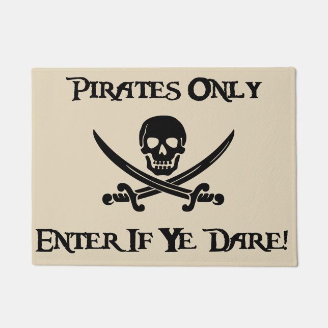 Tapete Piratas somente - entre se o YE ousa! - Roger (Frente)