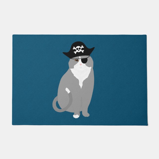 Tapete Pirate Cat Doormat (Frente)