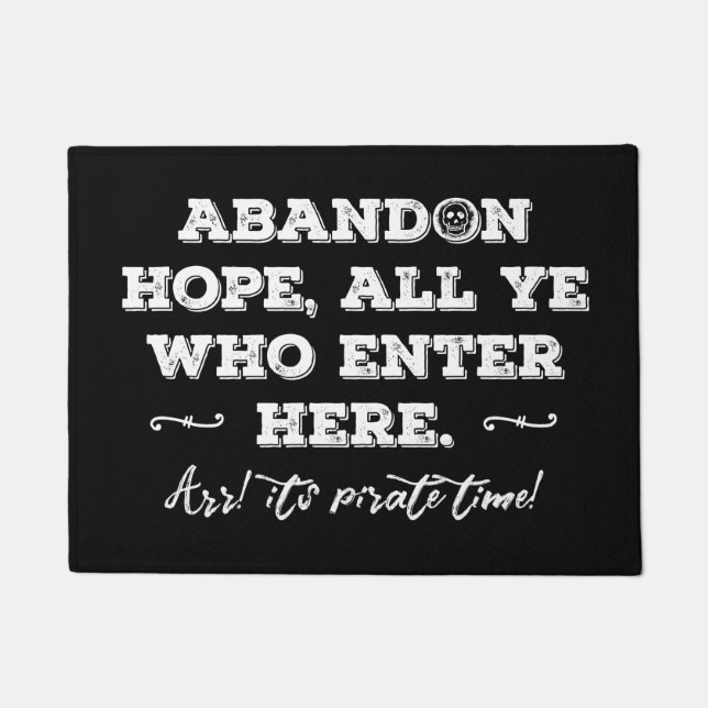 Tapete Pirate Den Abandon Esperam Que Todos Vocês Entrem  (Frente)