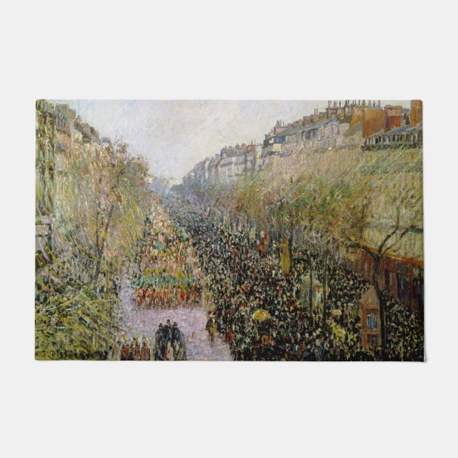 Tapete Pissarro - Boulevard Montmartre, Mardi Gras (Frente)