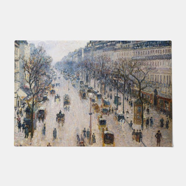 Tapete Pissarro - Boulevard Montmartre, Winter Morning (Frente)