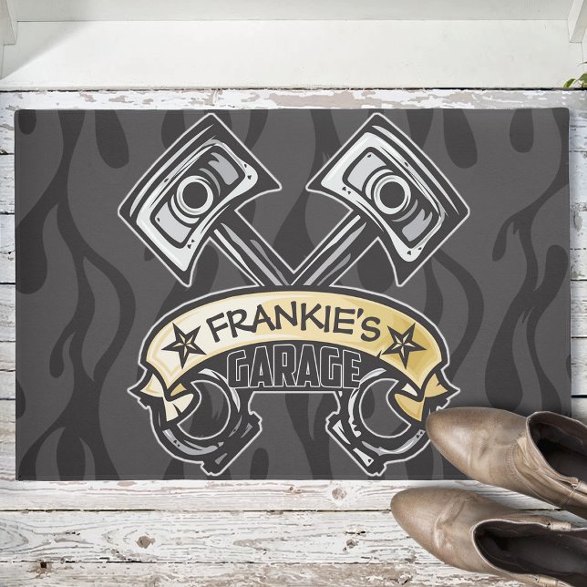 Tapete Pistões de Rod Quente Fantasmas Chama Chamas Perso (Criador carregado)