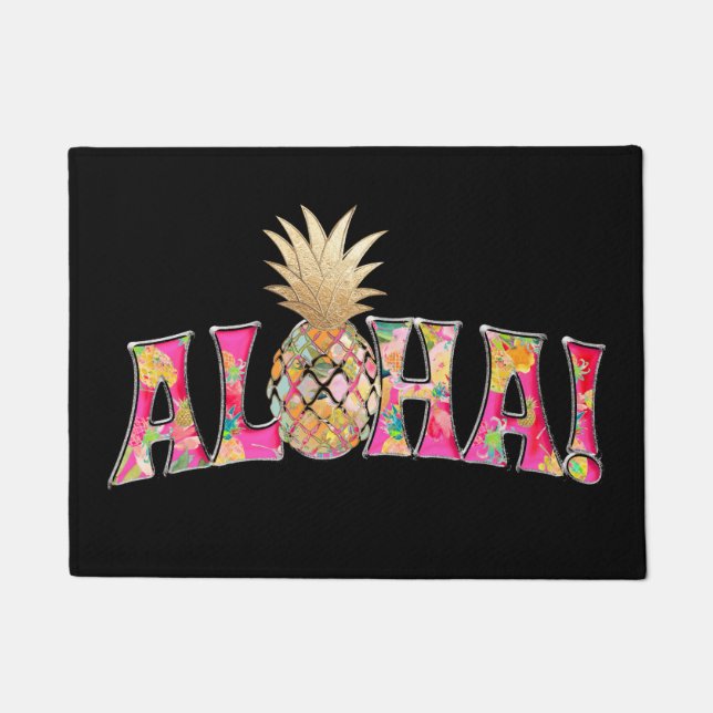 Tapete PixDezines Aloha Pineapple/DIY background add txt (Frente)