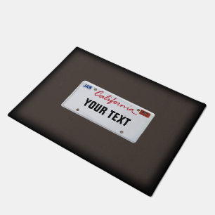 Tapete Placa de licença da Califórnia (personalizável)