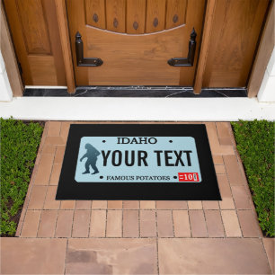 Tapete Placa de Licença Idaho Sasquatch