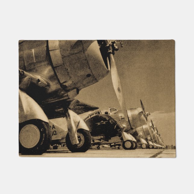 Tapete Planos Dauntless do bombardeiro do SBD de Douglas (Frente)