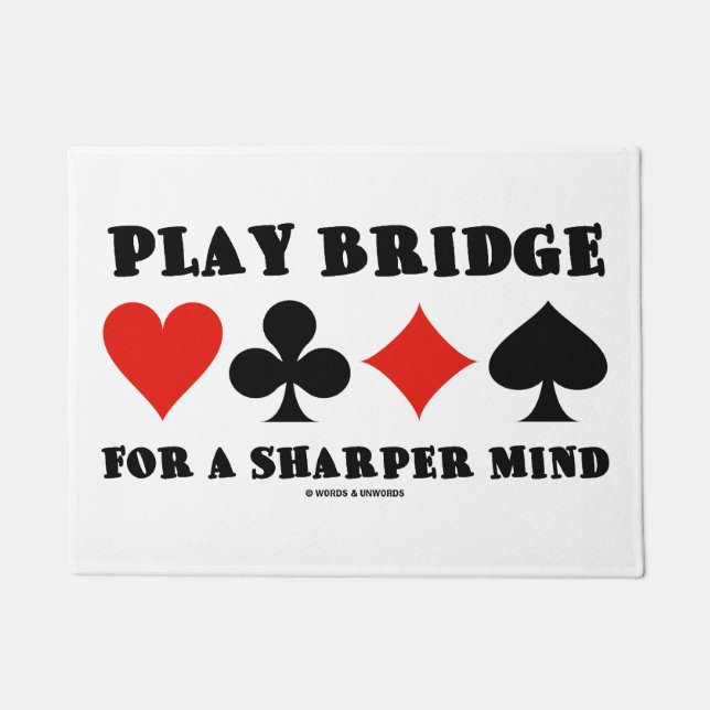 Tapete Play Bridge For A Sharper Mind Quatro Placas (Frente)