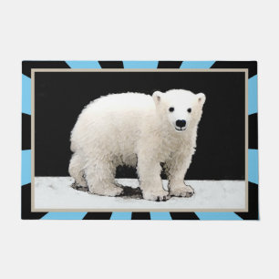 Tapete Polar Bear Cub Painting - Arte Original