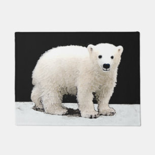 Tapete Polar Bear Cub Painting - Arte Original