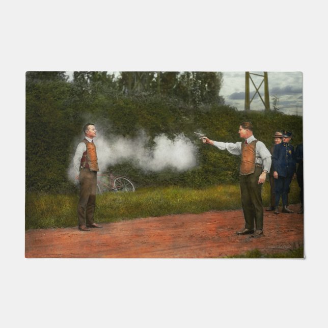 Tapete Polícia - um manequim real 1923 (Frente)