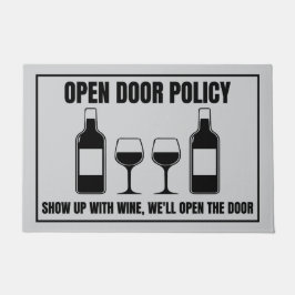 Tapete Política de Porta Aberta do Vinho