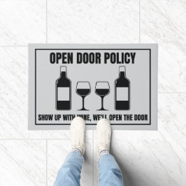 Tapete Política de Porta Aberta para Vinho