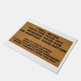 Tapete Política, Religião e Porta Ormática do Vendedor