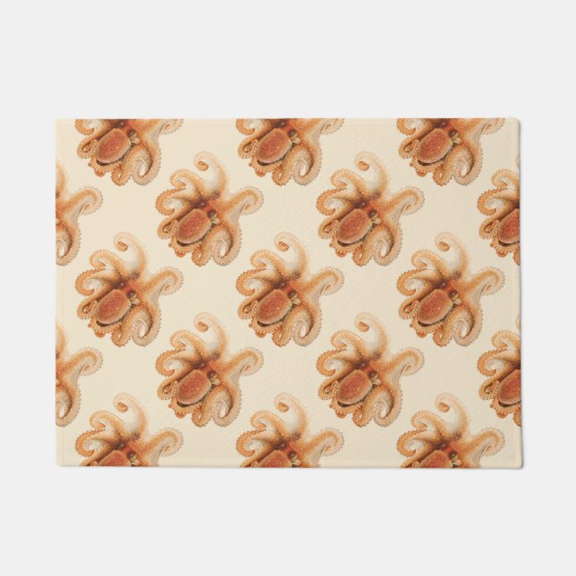 Tapete Polvo Salutii, Animais Aquáticos Marinhos Vintage (Frente)