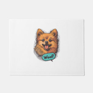 Tapete Pomerânia Pop Art � Cão de Desenho Animado Retro