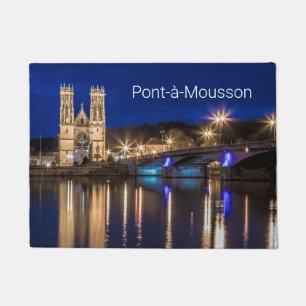 Tapete Pont a Mousson Panorama com Moselle Souvenir