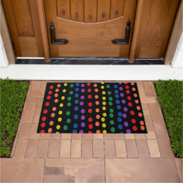 Tapete Pontos arenosos Arco-Íris em Preto