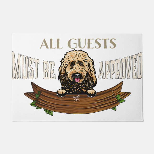 Tapete Poodle Rug, Poodle Mat, Lovely Poodle Doormat (Frente)