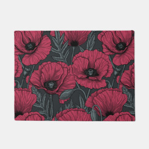 Tapete Poppies em Viva Magenta